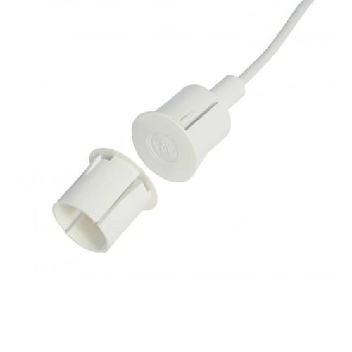 MC 370-S31-10 Alarmtech MC 370-S31-10 Contact de haute sécurité avec câble de 10m, montage encastré, NC, blanc